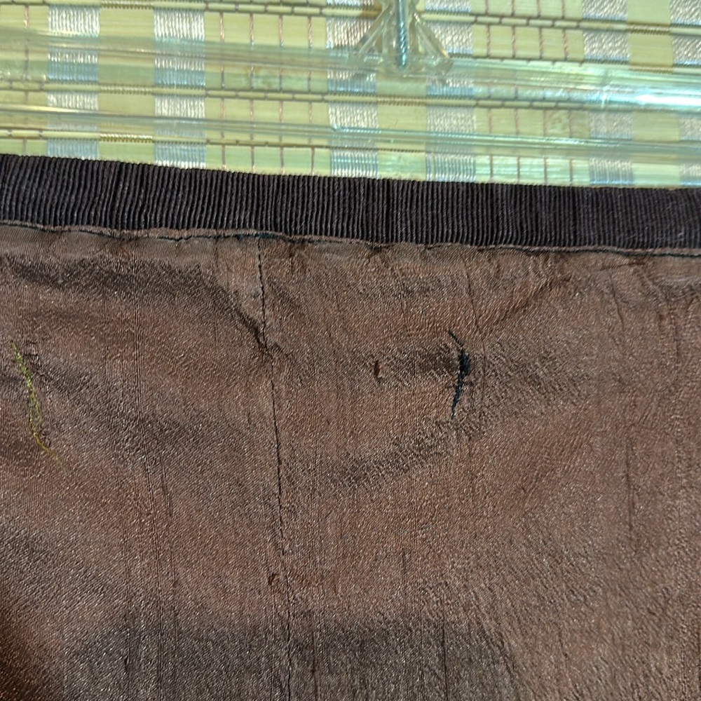 Cynthia Ashby Dark Copper Bronze Brown Wide Leg Culottes Palazzo Pants W36 Silk? - Picture 13 of 14